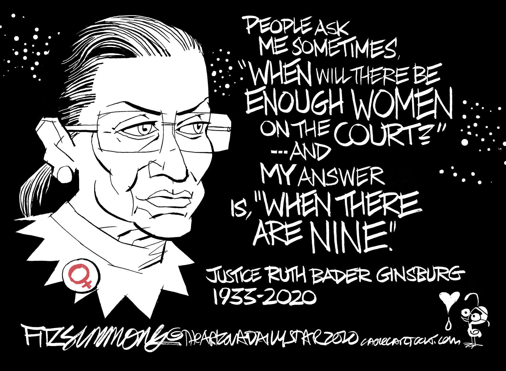 Daily Fitz Cartoon: Justice Ginsburg